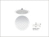 Round Slim Shower Head 200mm