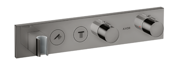 Thermostatic Module Select 460/90 for Concealed Installation for 2 Functions Polished Black Chrome