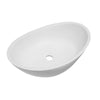 Gemelli Countertop Basin Polished White 550x335x160mm