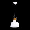 1xE27 Nautical Small Metal Pendant White