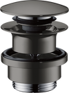 Waste Set Push-open For Basin And Bidet Mixers Polished Black Chrome