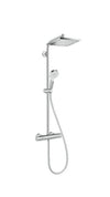 Hansgrohe Crometta E Showerpipe 240 1Jet Ecosmart With Thermostat Chrome