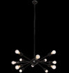 12xE27 Small Supernova Pendant Black