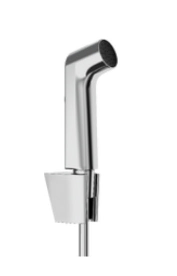 Hansgrohe Bidette Hand Shower 1Jet S Ecosmart+ With Porter S Shower Holder And Shower Hose 125 Cm Ch