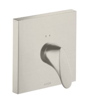 Axor Starck Organic Concealed Single Lever Manual Shower Mixer - Stainless Steel Optic