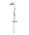 JEE-OSlimline wall mounted exposed shower coloumn Brushed