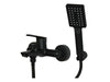 Spring Black Bath Mixer Wall Type