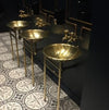 Brass Basin Round on stand 450x850mm