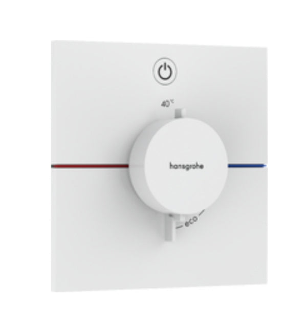 Hansgrohe Showerselect Comfort EThermostat For Concealed Installation For 1 Function Matt White