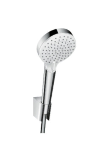 Hansgrohe Crometta Shower Holder Set 100 Vario Ecosmart With Shower Hose 125 Cm White/Chrome