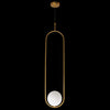 1xG9 Long Luna Gold PendBulb Included