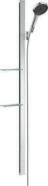 Hansgrohe Rainfinity Shower Set 130 3Jet With Shower Bar 150 Cm And Shelves Chrome