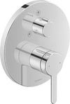 C.1 Single Lever Bath Diverter Mixer For Concealed InstallationChrome High Gloss Round Escutcheon
