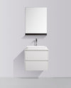 Madrid 600 White Double Drawer Vanity Set