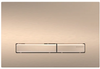 Sigma50 actuator plate for dual flush, metal colour red gold: red gold, red gold, brushed