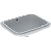 VariForm under-countertop washbasin, rectangular: B1=45cm, T=44cm, Tap hole=without, Overflo