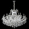 25xE14 White Arms K9 Crystal Chandelier