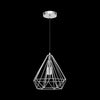 1xE27 Medium Prism Metal Pendant Chrome