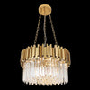 9xE14 Supreme Chandelier Gold&Crystal
