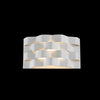 6W LED Med Ripple Wall Light White 3000K