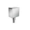 Hansgrohe Fixfit Wall Outlet Square With Non-Return Valve Chrome