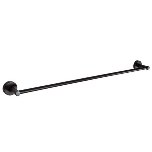 Ginger Single Towel Rail 600mm - Black