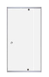 Shower Door Pivot 900 White/Clear (900-1100)x1850