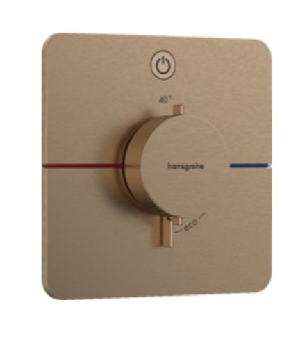 Hansgrohe Showerselect Comfort Q Thermostat For Concealed Installation For 1 Function Brushed Bronze