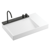 HG Avalegra AquaUnit 780x475x100mm Brushed Black Chrome