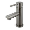 Short Basin Mixer Straight Spout Gun Metal
