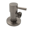 Gio Round Quarter Turn Angle Valve in Gunmetal Grey