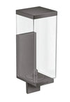 AX Univ.Rectangular liquid soap disp. Brushed Black Chrome