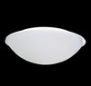 2xE27 40cm Ceil. OPAL White Glass/Copper