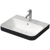 Happy D.2 Plus Washbowl White/ Anthracite Matt, 600 X 460 mm