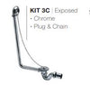 Overflow Mounted Concealed Bath Filler
