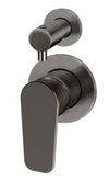 Round Paddle Diverter Mixer Gun Metal