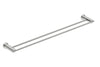 Double Towel Rail Polished Stainless Steel 800mm