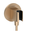 Hansgrohe Fixfit S Wall Outlet With Shower Holder Brushed Bronze