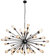 40xE27 Large Supernova Pendant Black