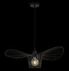 1xE27 Large Sensu Pendant Light 60cm Black