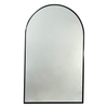 Panama Arched Aluminium Framed Mirror 500x800mm - Black