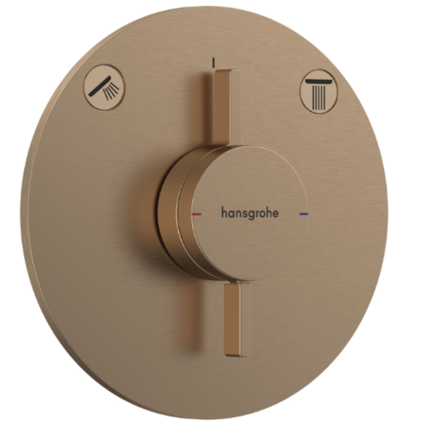 Hansgrohe Duoturn S Mixer For Concealed Installation For 2 Functions Brushed Bronze