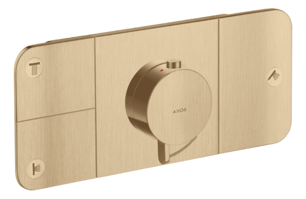 Axor One Thermostatic Module for Concealed Installation for 3 Functions Brushed Bronze