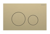 Sigma40 Actuator Plate for Dual Flush, Round - Brushed Brass
