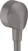 Hansgrohe Fixfit Wall Outlet E Without Non-Return Valve Brushed Black Chrome