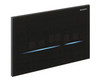 WC Flush Control with Electronic Flush Actuation, for Sigma Cistern Black Reflective Glass