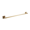 Square Single Towel Rail 600mm Brushed Brass | Mint Accessories