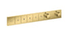 Hansgrohe Rainselect Thermostat For Concealed Installation For 5 Functions Polished Gold Optic