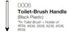 T-Brush Handle (Black Plastic) -POLS