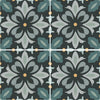 H15 Daisy Night 150x150x8.8mm Porcelain Matt Tiles (0.495sqm/box)